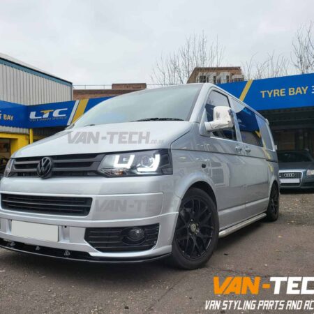 VW Transporter T5 to T5.1 Front End Conversion Styling Pack includes Lightbar Headlights and Lower Splitter