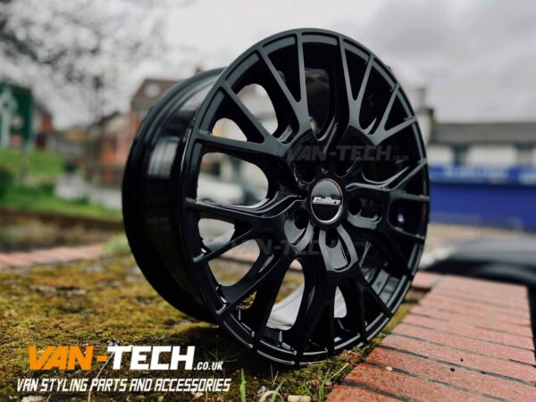 VW Transporter T5 T5.1 Calibre Crusade Alloy Wheels 18″ Gloss Black