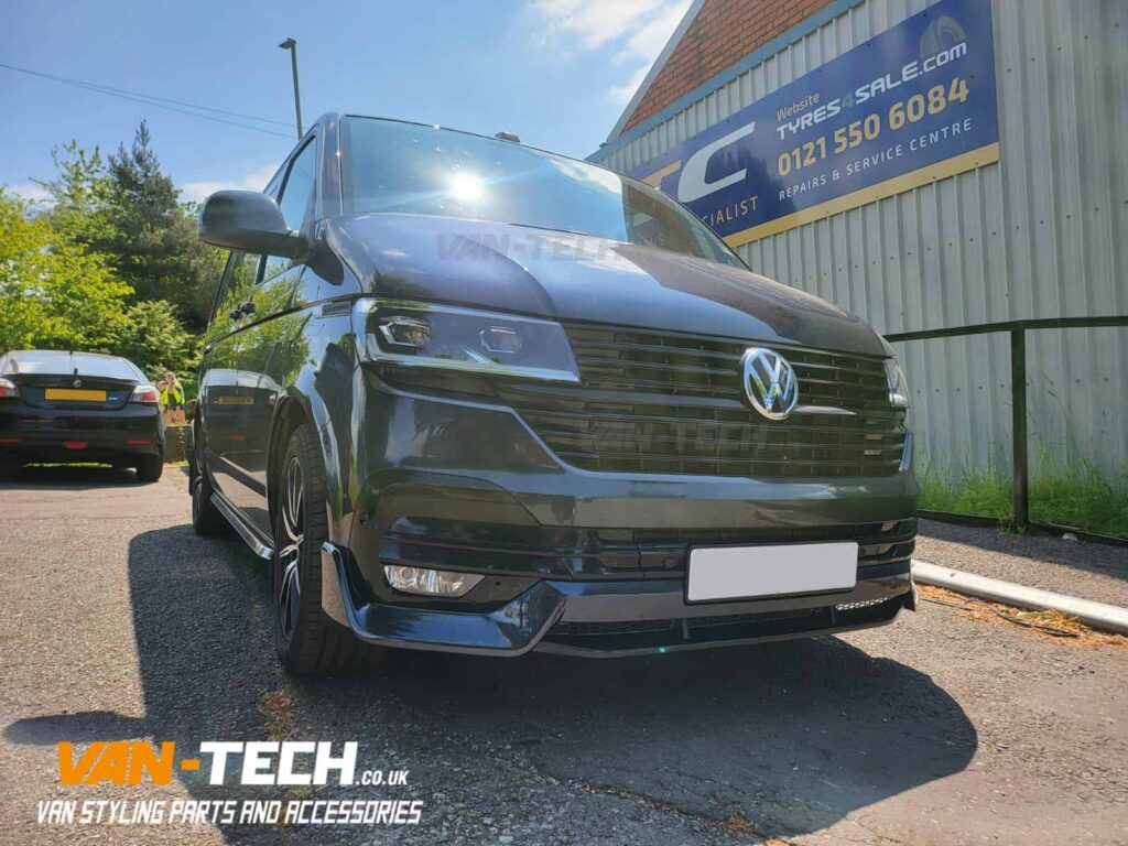 VW T6.1 Styling pack Badged Grille, Lower Bumper Inserts and VLine