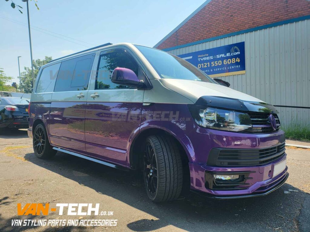 Angular Splitter VW Transporter T6 Parts Black Angular Bars, Sportline Bumper, Lower ...