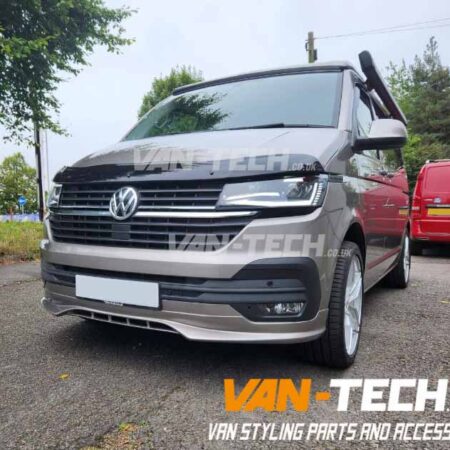 VW Transporter T6.1 LED Light Bar Headlights with Dynamic Indicators Gloss Black