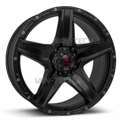 Swamper VW T5 T5.1 Tomahawk Apache 17″ Alloy Wheels Satin Black w AT Tyres