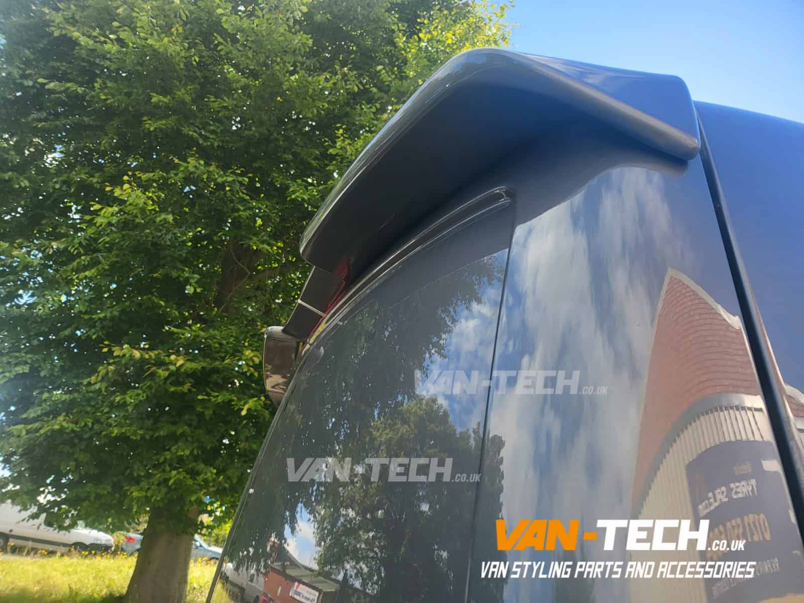 VW Transporter T5 T5.1 T6 Rear Barn Door Spoiler available at Van-Tech