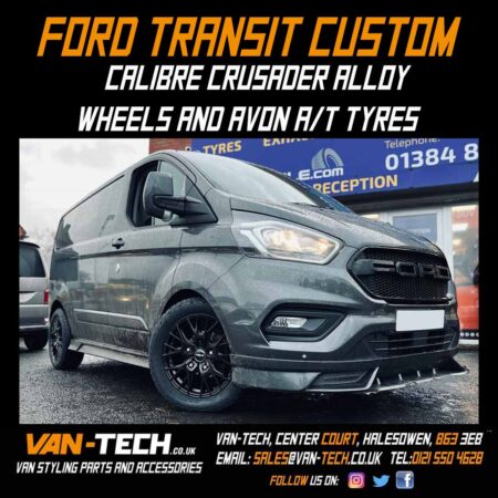 Ford Transit Calibre Crusade Alloy Wheels 18" and Avon AX7 235/55 R18 All Terrain Tyres