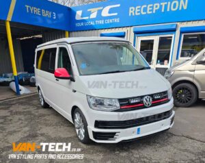 VW Transporter T6 Sportline Bumper and Gloss Black Middle Inserts