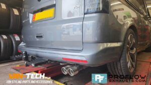 Proflow Exausts VW Transporter T5.1 Custom Exhaust Stainless Steel Mid/ Rear with Twin Tailpipe TX001