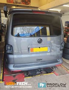 Proflow Exausts VW Transporter T5.1 Custom Exhaust Stainless Steel Mid/ Rear with Twin Tailpipe TX001