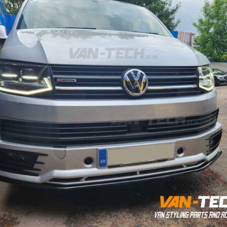 VW Transporter T6 Parts - Sportline Bumper, Lower Splitter, Tailgate Spoiler, Spotline Style Side Bars and Aluminium Roof Rails
