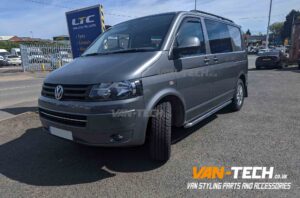 VW Transporter T5.1 Sportline Stainless Steel O.E Style Side Bars SWB