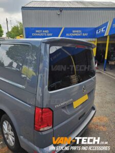 VW Transporter T6 T6.1 Rear Tailgate Spoiler painted and fitted by Van-Tech