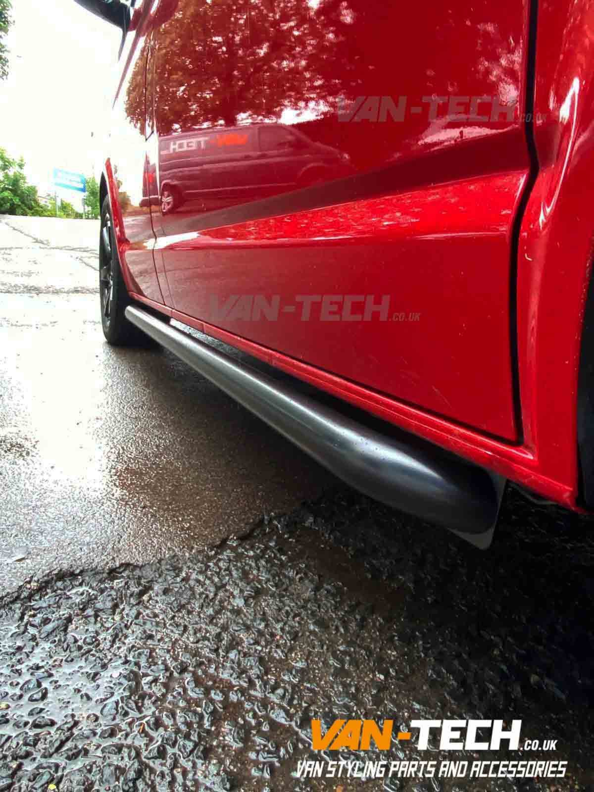 VW Transporter T5.1 Black Sportline O.E Style Side Bars SWB