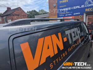 VW Transporter T6 T6.1 Black Aluminium Roof Rails