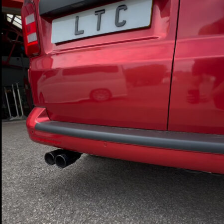 VW Transporter T5.1 Custom Exhaust Middle and Dual Exit Rear with Twin TX106B Tailpipes
