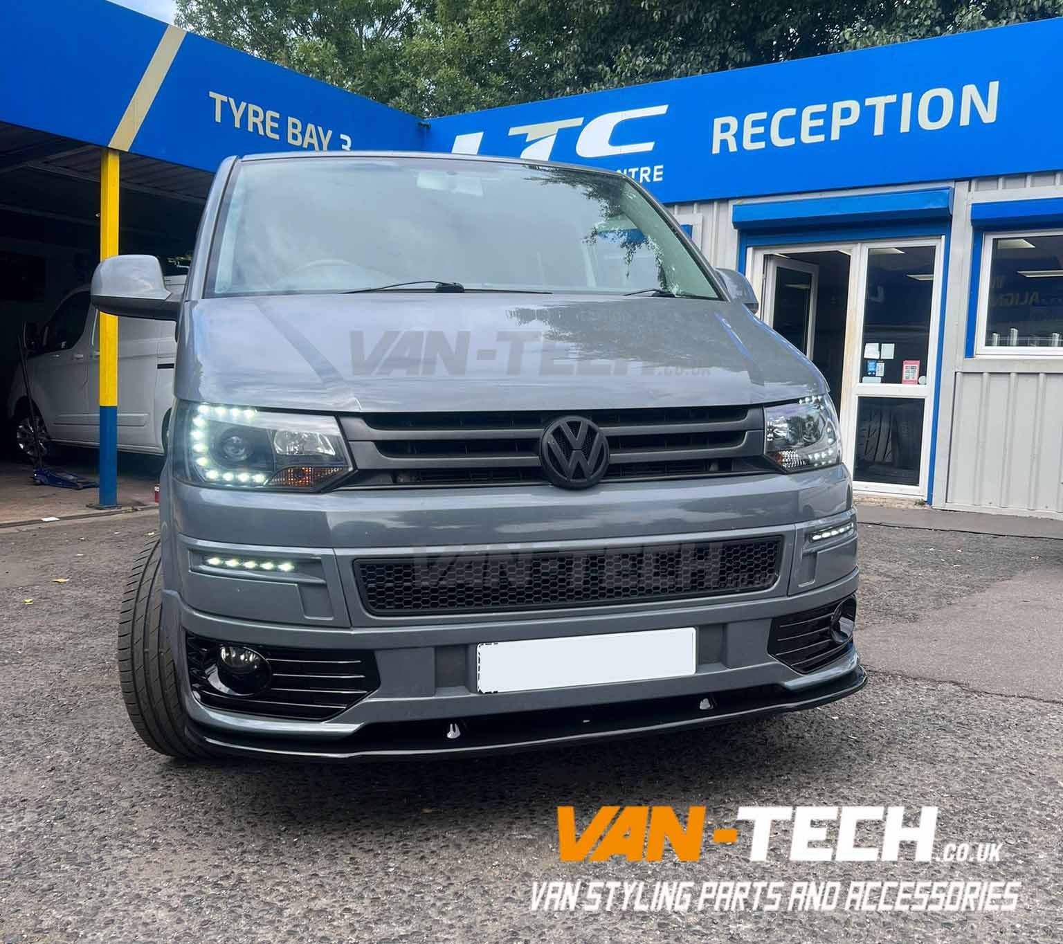 VW Transporter T5.1 Sportline Bumper and Lower Splitter Combo