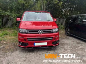 VW Transporter T5.1 parts and accessories Black Side Bars Sportline Bumper and Lower Splitter