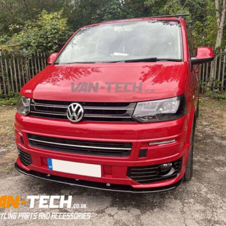 VW Transporter T5.1 parts and accessories Black Side Bars Sportline Bumper and Lower Splitter