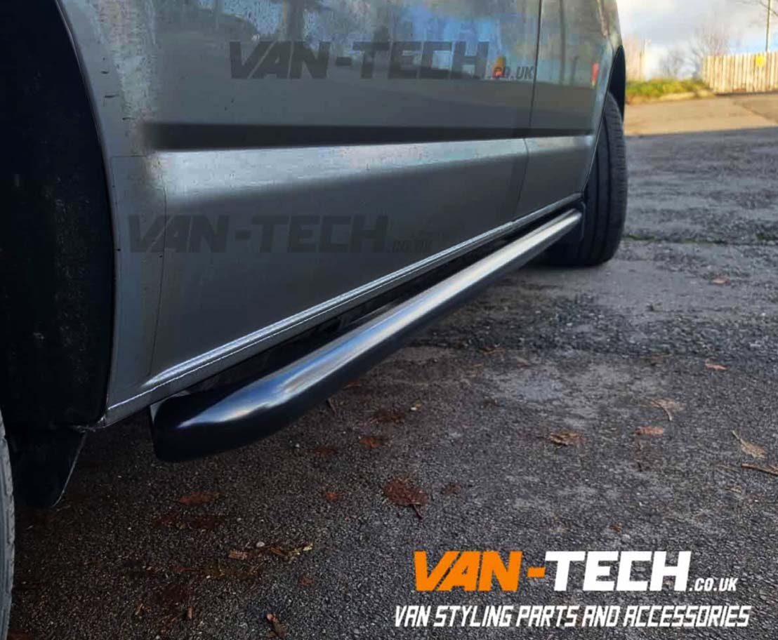 VW Transporter T6.1 Black Sportline O.E Style Side Bars SWB