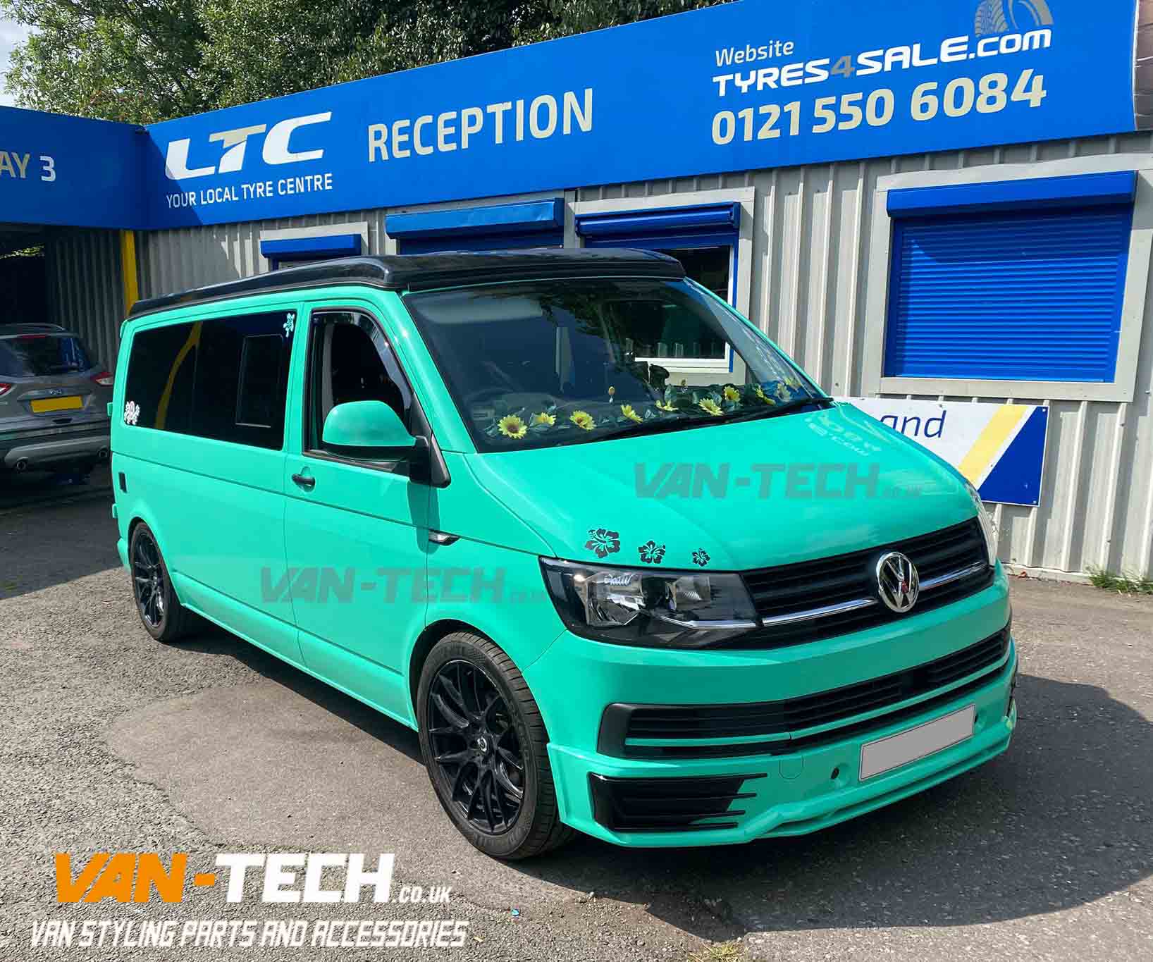 VW Transporter T6 H&R Lowering Sport Suspension Kit 40mm kit supplied and fitted by Van-Tech