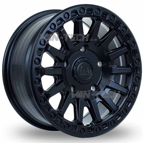Bola b30 Satin Black Alloy Wheels VW T7 - Transit Custom MK2 Bola B30 17″ Alloy Wheels Satin Black VW T7 – Ford Transit Custom MK2