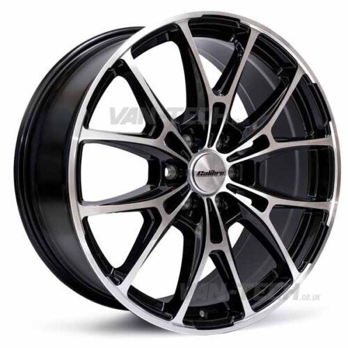 Calibre Katana Alloy Wheels 20" VW T7 - Ford Transit Custom MK2 Black / Polished