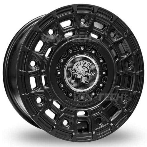 Tomahawk Yakama 17″ Alloy Wheels Satin Black VW T7 – Ford Transit Custom MK2