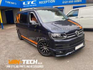 VW Transporter T6 H&R Anti Roll Bar kit, Van Slam Coil Over Kit and Drop Links supplied and fitted by Van-Tech