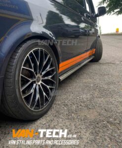 VW Transporter T6 H&R Anti Roll Bar kit, Van Slam Coil Over Kit and Drop Links supplied and fitted by Van-Tech