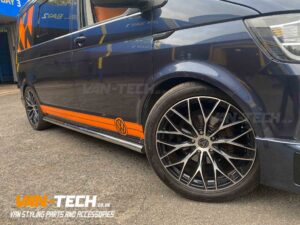 VW Transporter T6 H&R Anti Roll Bar kit, Van Slam Coil Over Kit and Drop Links supplied and fitted by Van-Tech