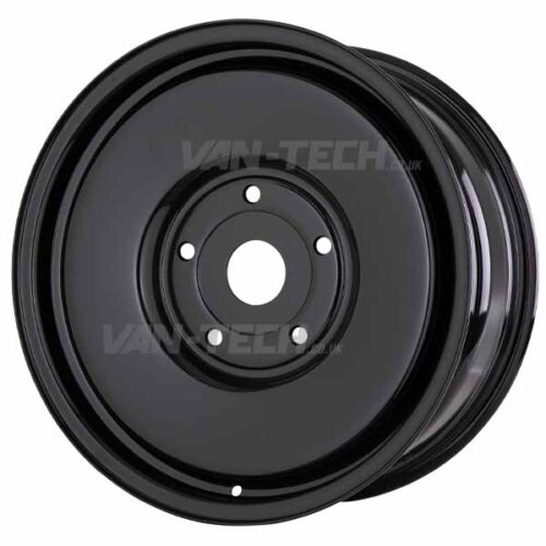 JBW Flat Boys 18″ Steel Wheels Gloss Black VW Transporter T5 T5.1 T6 T6.1