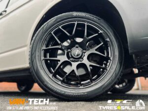 VW Transporter T6.1 Calibre Exile-R Alloy Wheels 18″ Gloss Black