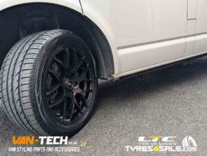 VW Transporter T6.1 Calibre Exile-R Alloy Wheels 18″ Gloss Black