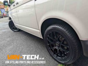 VW Transporter T6.1 Calibre Exile-R Alloy Wheels 18″ Gloss Black