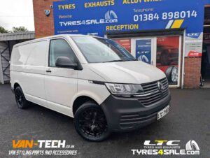 VW Transporter T6.1 Calibre Exile-R Alloy Wheels 18″ Gloss Black