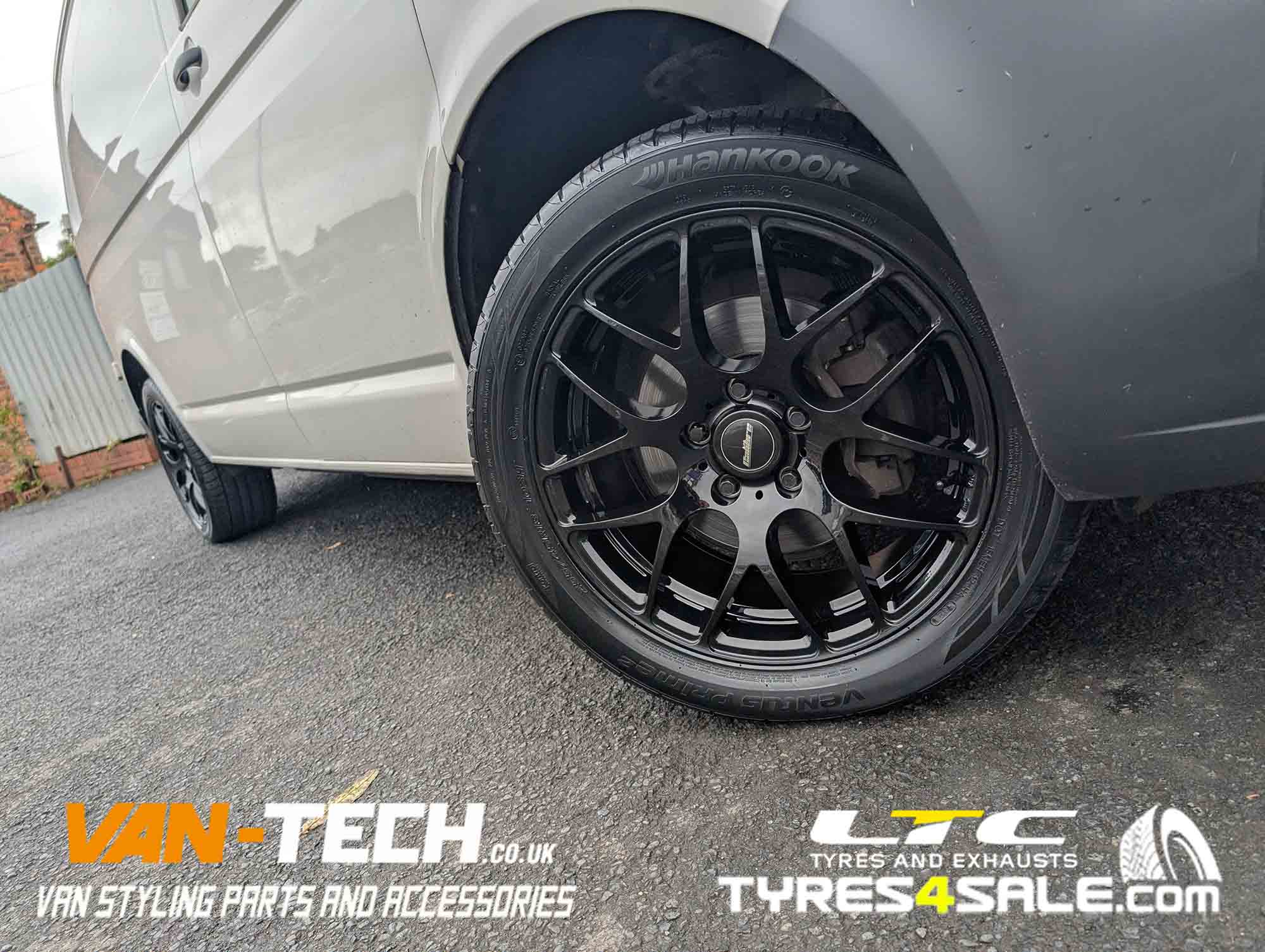 VW Transporter T6.1 Calibre Exile-R Alloy Wheels 18″ Gloss Black