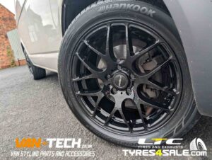 VW Transporter T6.1 Calibre Exile-R Alloy Wheels 18″ Gloss Black