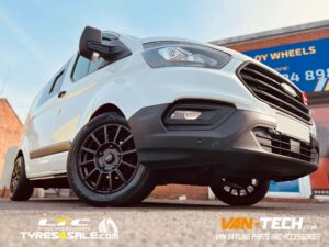 Ford Transit Romac Stealth Satin Black 18" Alloy Wheels and Maxxis VS6 235/55 18 103Y XL Tyres