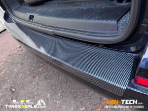 VW Transporter T6 Momo Revenge Alloy Wheels, H&R 40mm Lowering Springs and Rear Bumper Protector