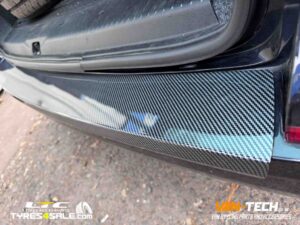 VW Transporter T6 Momo Revenge Alloy Wheels, H&R 40mm Lowering Springs and Rear Bumper Protector