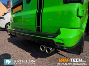 VW Transporter T5.1 Custom Exhaust Middle and Dual Exit Rear with Twin Tailpipes