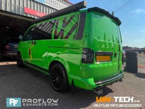 VW Transporter T5.1 Custom Exhaust Middle and Dual Exit Rear with Twin Tailpipes