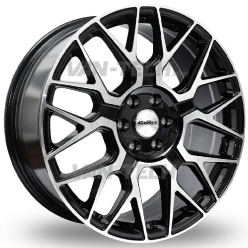 Calibre Spartan 20 Steel Wheels Gloss Black and Polish VW Transporter T5 T5.1 T6 T6.1