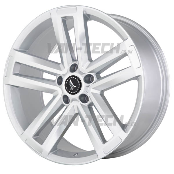 JBW-Ammo silver-alloy-wheels-VW-Transporter JBW Ammo 20" Silver Alloy Wheels VW T5 T5.1 T6 T6.1