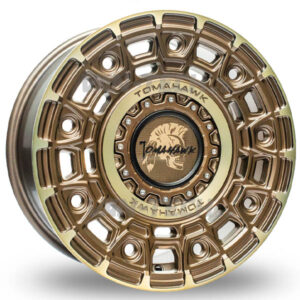 Swamper Tomahawk Yakama 17″ Alloy Wheels Satin Bronze with Bronze Tint AT Tyres