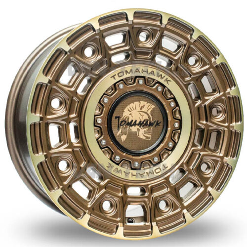 Swamper Tomahawk Yakama 17″ Alloy Wheels Satin Bronze with Bronze Tint AT Tyres