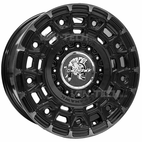 Tomahawk Yakama 17″ Alloy Wheels Satin Black and Polish Tint Swamper Tomahawk Yakama 17″ Alloy Wheels Satin Black and Polish Tint AT Tyres