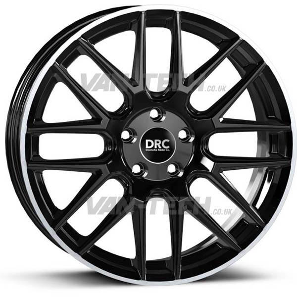 VW Caddy DRC Dynamo Alloy Wheels Gloss Black 19″ VW Caddy DRC Dynamo Alloy Wheels Gloss Black 19″