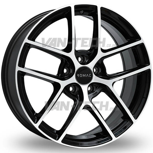 VW Caddy Romac Diablo Alloy Wheels Gloss Black and Polished 19″ VW Caddy Romac Diablo Alloy Wheels Gloss Black and Polished 19″
